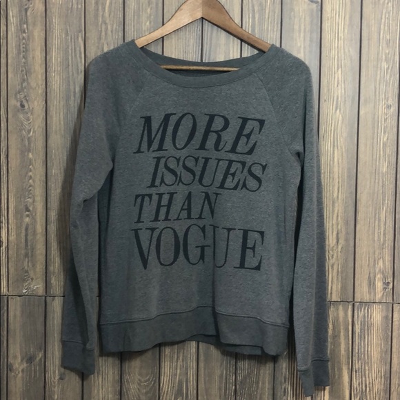 Tops - “More Issues Than Vogue” Short Sweatshirt